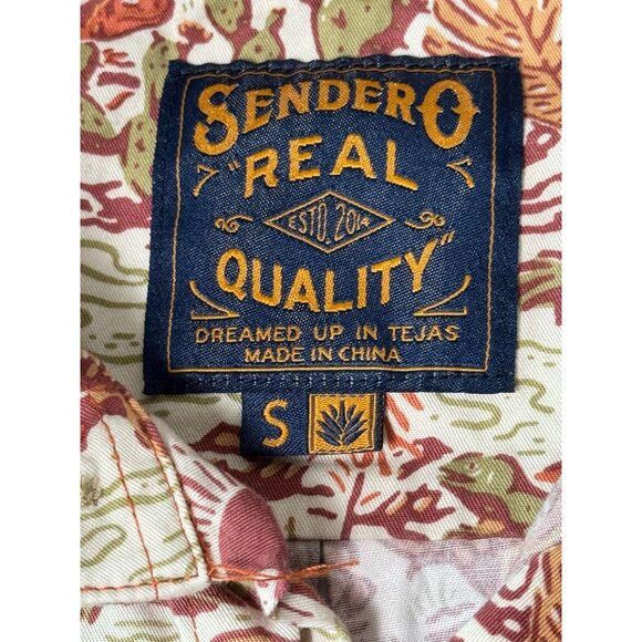 Sendero Provisions Co. City Slicker Button Down Short Sleeve Cotton Size S - Picture 3 of 10